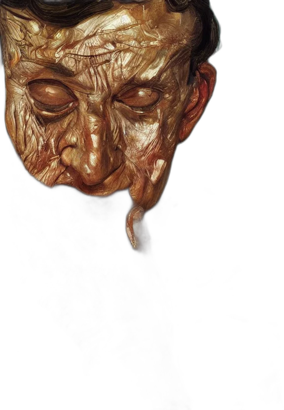 mask, face, staff, crown, photorealistic, 3d render, oil painting, concept art transparent PNG cut-out