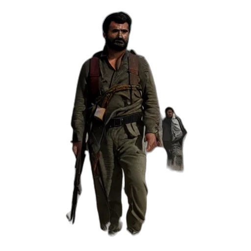 jacket, staff, weapon, concept art transparent PNG cut-out
