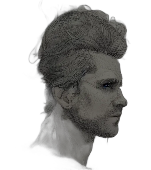face, hair, mask, concept art transparent PNG cut-out