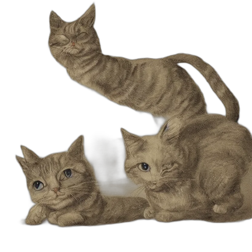 animal, staff, creature, photorealistic, concept art, oil painting, pencil sketch, one transparent PNG cut-out