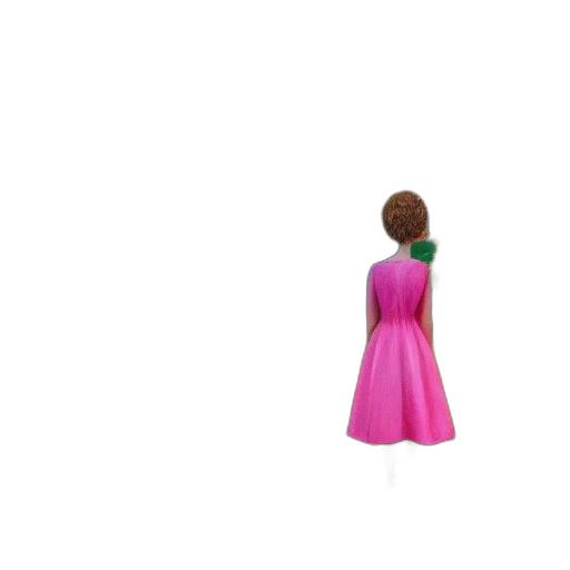 dress, jewelry, staff, hair, 3d render, concept art, pixel art, vaporwave transparent PNG cut-out