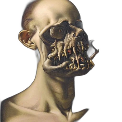 mask, face, creature, jewelry, concept art, photorealistic, 3d render, oil painting transparent PNG cut-out