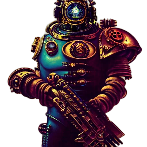 robot, weapon, staff, pixel art transparent PNG cut-out
