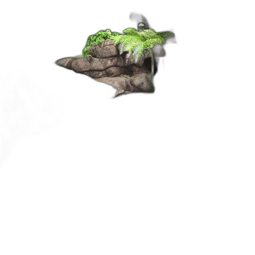 hat, dragon, tree, crown, concept art, fantasy art, 3d render, pixel art transparent PNG cut-out