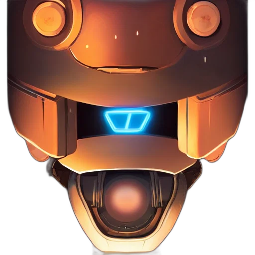 robot, face, mask, weapon transparent PNG cut-out