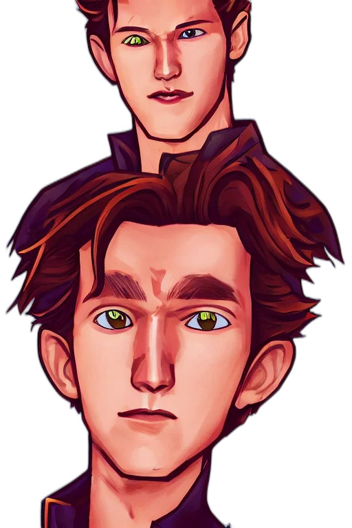 face, cartoon, pixel art, concept art transparent PNG cut-out