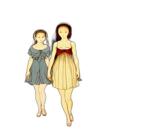 dress, jewelry, 3d render, pixel art transparent PNG cut-out