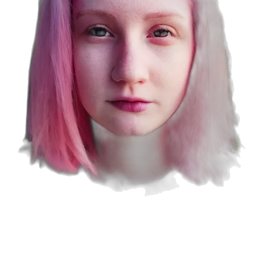 face, hair, mask, creature transparent PNG cut-out