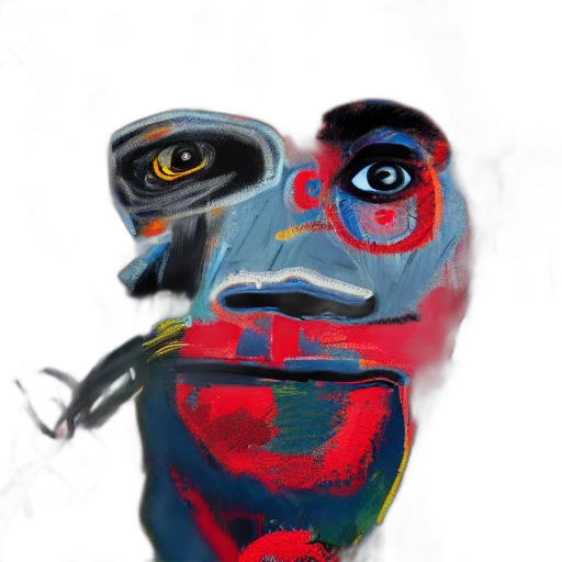 mask, face, robot, creature, photorealistic, concept art, watercolor, oil painting transparent PNG cut-out