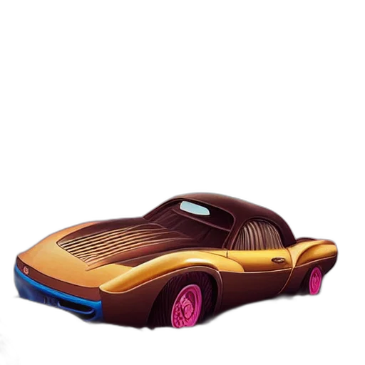 car, concept art, 3d render, photorealistic, candyfloss, chocolate, cars, beeple transparent PNG cut-out
