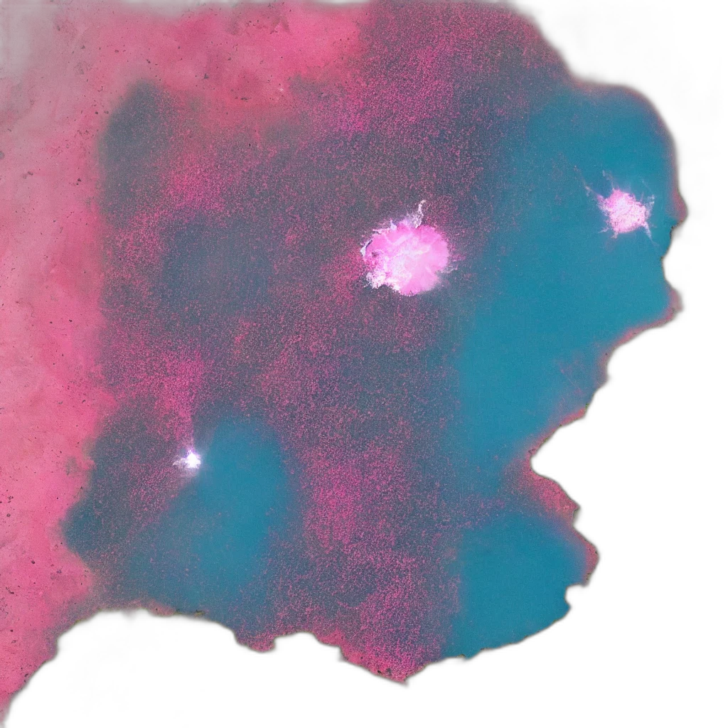 face, mask, crown, flower, watercolor, vaporwave, concept art, photorealistic transparent PNG cut-out