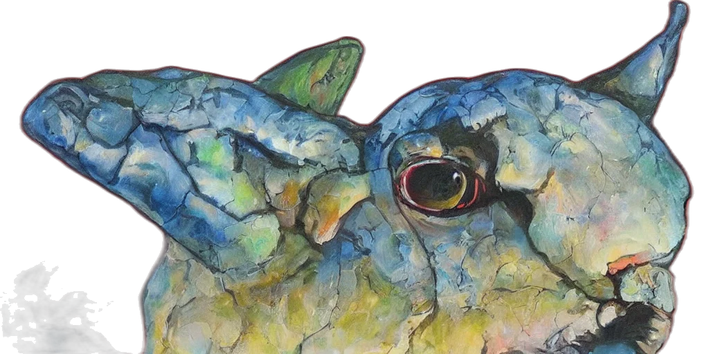 mask, face, creature, animal, watercolor, oil painting, photorealistic, concept art transparent PNG cut-out