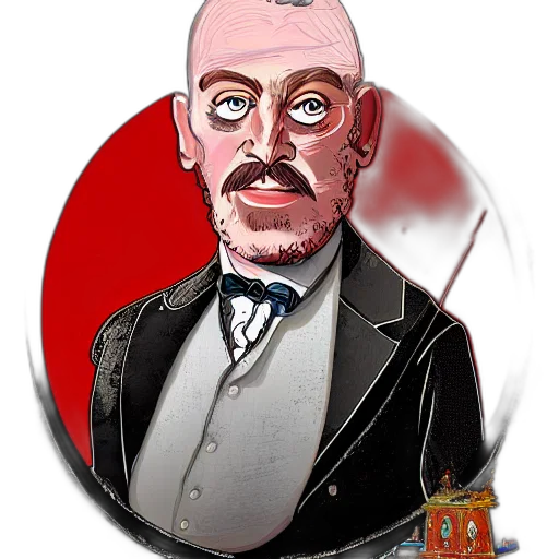 staff, mask, face, concept art, cartoon, comic book art, pixel art, portrait transparent PNG cut-out