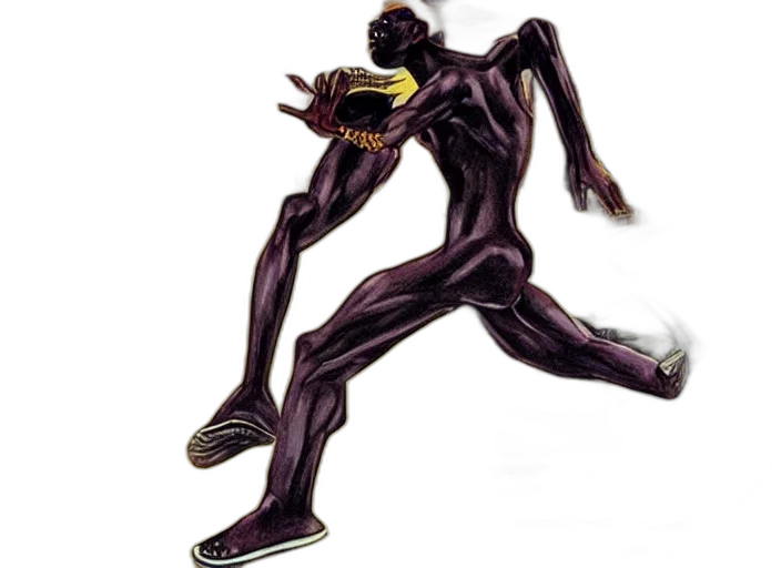 creature, animal, concept art, comic book art, photorealistic, 3d render, dark, african transparent PNG cut-out