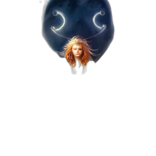 hair, mask, creature, face, concept art, fantasy art, photorealistic, pixel art transparent PNG cut-out