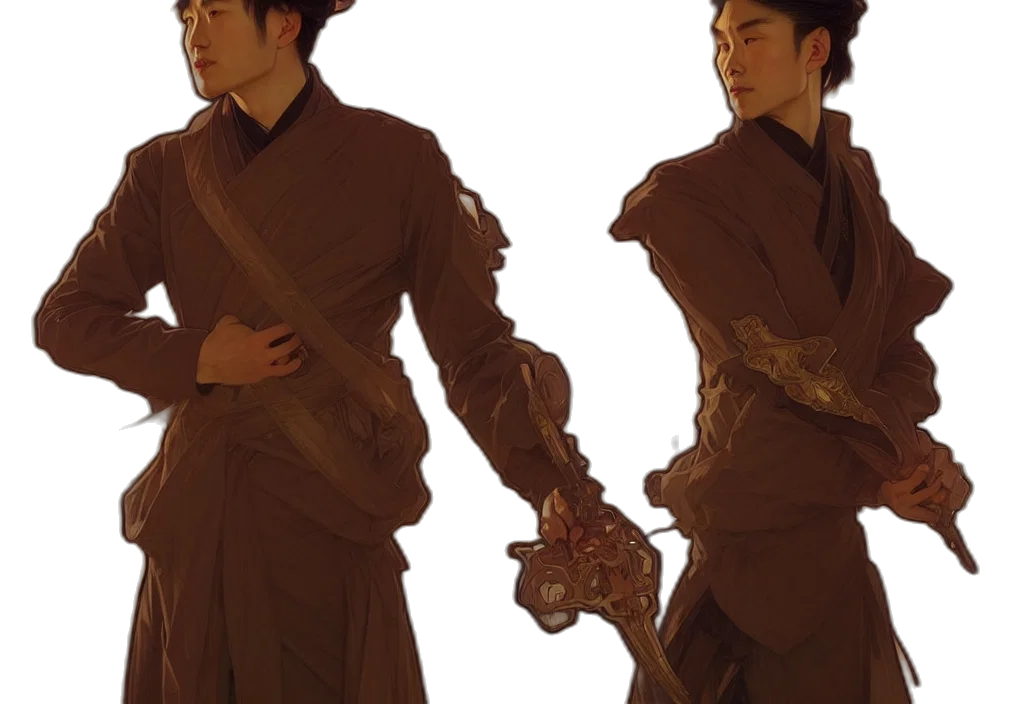 staff, sword, concept art, fantasy art, photorealistic, comic book art, fire, forest transparent PNG cut-out