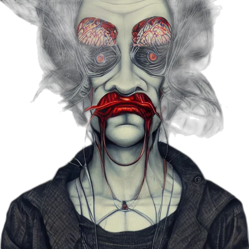 mask, face, creature, concept art transparent PNG cut-out