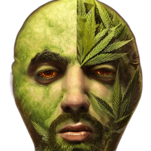 mask, face, creature, photorealistic transparent PNG cut-out