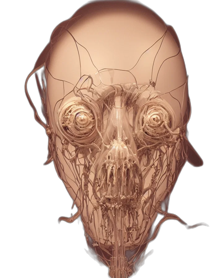 mask, face, robot, creature transparent PNG cut-out