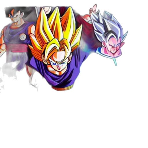 concept art, pixel art, 3d render, anime, colorful, dark, dragon, ball transparent PNG cut-out