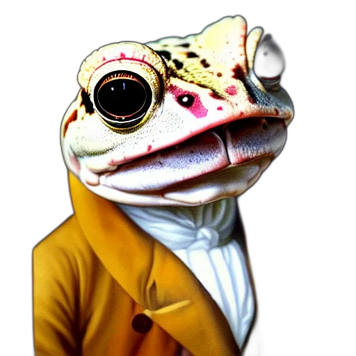 mask, animal, creature, jacket, photorealistic, 3d render, concept art, watercolor transparent PNG cut-out