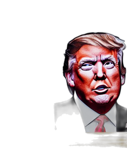 mask, face, photorealistic, concept art, 3d render, watercolor, presidential, portrait transparent PNG cut-out