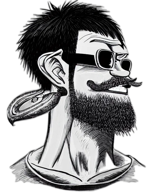 staff, cartoon, comic book art, concept art transparent PNG cut-out