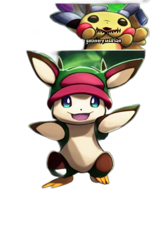 hat, animal, creature, staff transparent PNG cut-out
