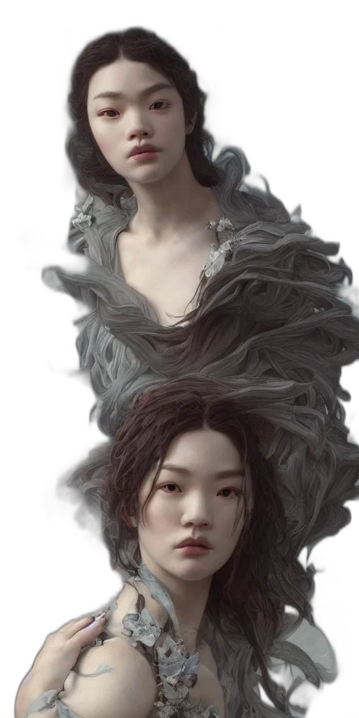 mask, hair, face, creature transparent PNG cut-out