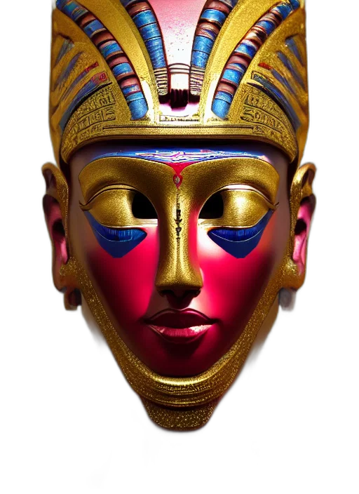 mask, face, crown, jewelry transparent PNG cut-out