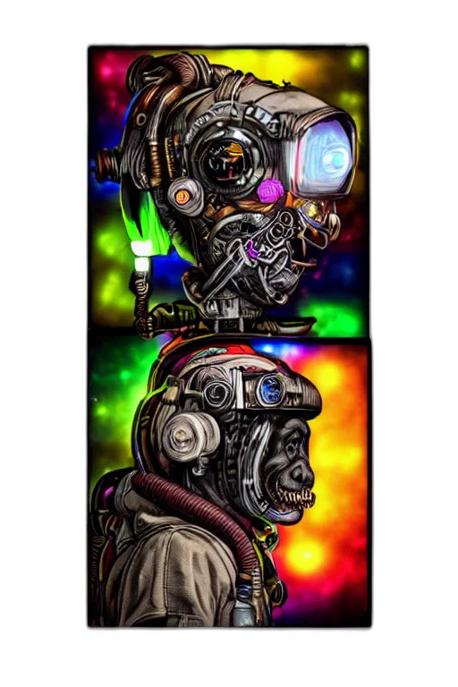robot, mask, face, jacket transparent PNG cut-out