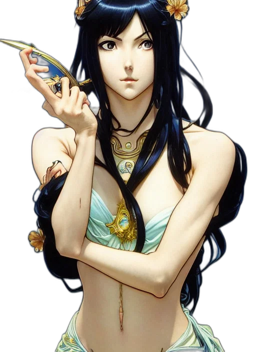 jewelry, staff, weapon, dress transparent PNG cut-out
