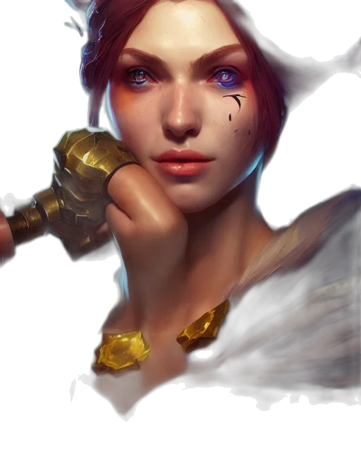 face, staff, weapon, crown, fantasy art, concept art, photorealistic, oil painting transparent PNG cut-out
