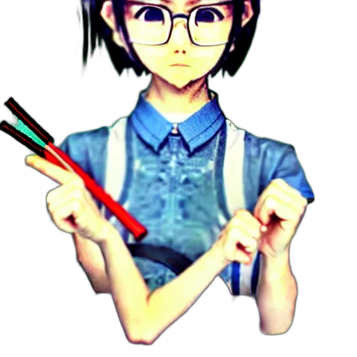 staff, weapon, umbrella, face, anime, pixel art, cartoon, 3d render transparent PNG cut-out