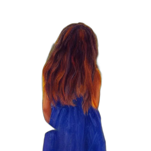 hair, dress, staff, jacket, photorealistic, watercolor, oil painting, 3d render transparent PNG cut-out