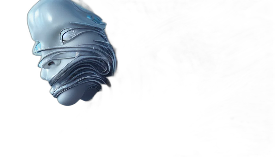 mask, robot, face, creature transparent PNG cut-out
