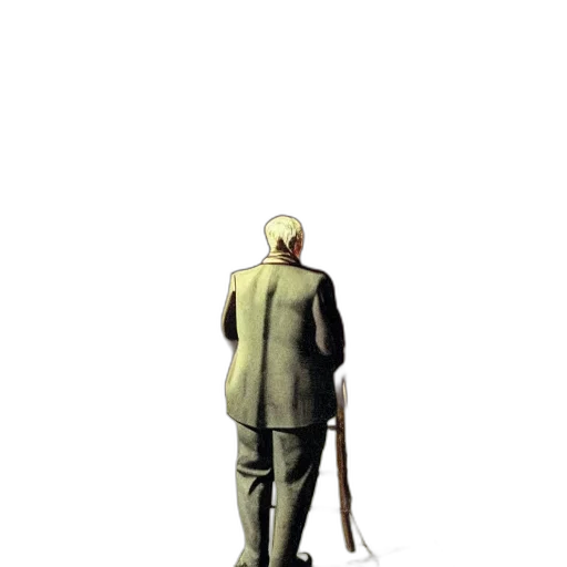 staff, umbrella, jacket, weapon transparent PNG cut-out