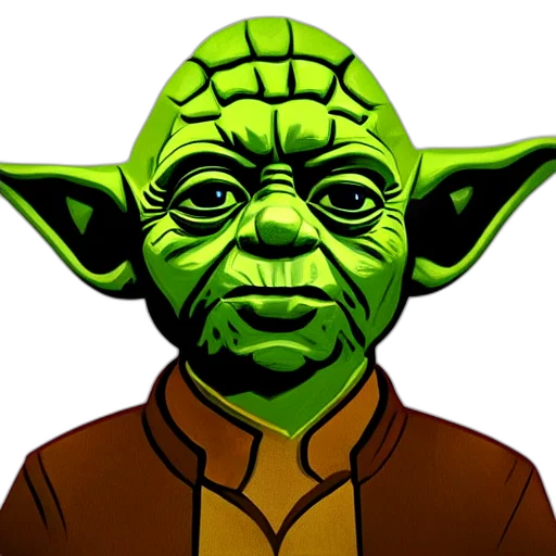 staff, face, mask, pixel art, comic book art, 3d render, concept art, green transparent PNG cut-out
