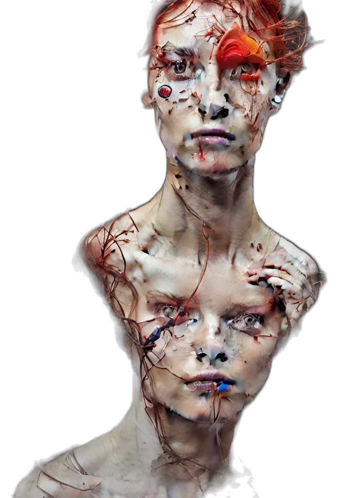 face, mask, creature, robot transparent PNG cut-out