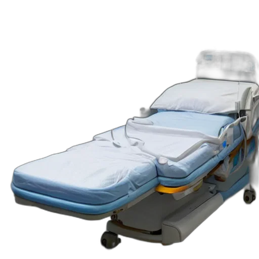robot, 3d render, hospital, bed, floating, space transparent PNG cut-out