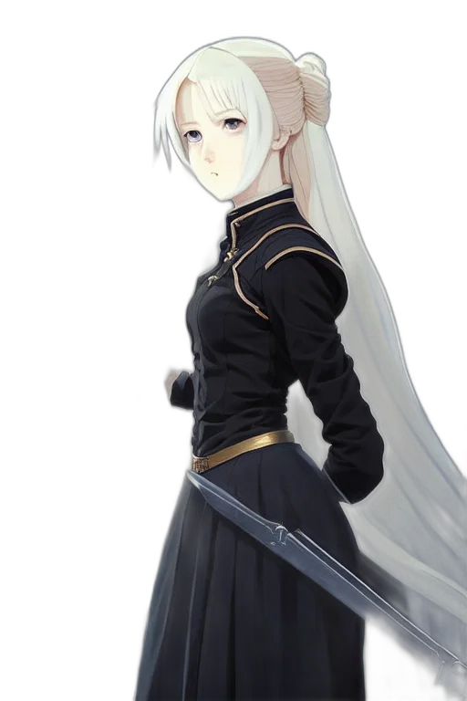 sword, staff, weapon, dress transparent PNG cut-out