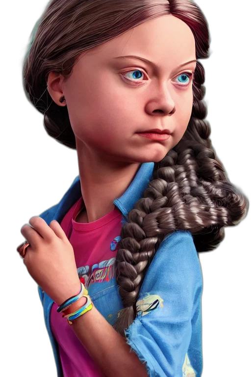 hair, face, jacket, staff transparent PNG cut-out