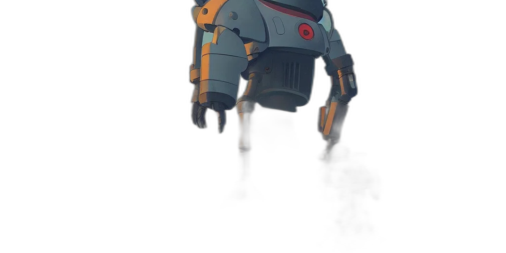 robot, weapon, creature, staff transparent PNG cut-out