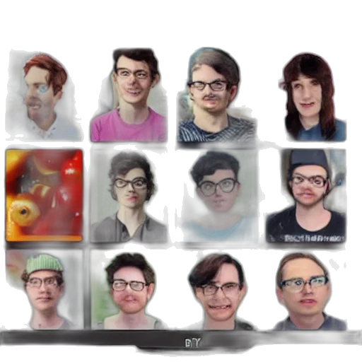 face, staff, concept art, 3d render transparent PNG cut-out