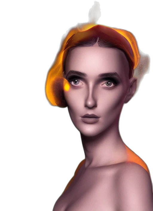 face, crown, jewelry, photorealistic transparent PNG cut-out