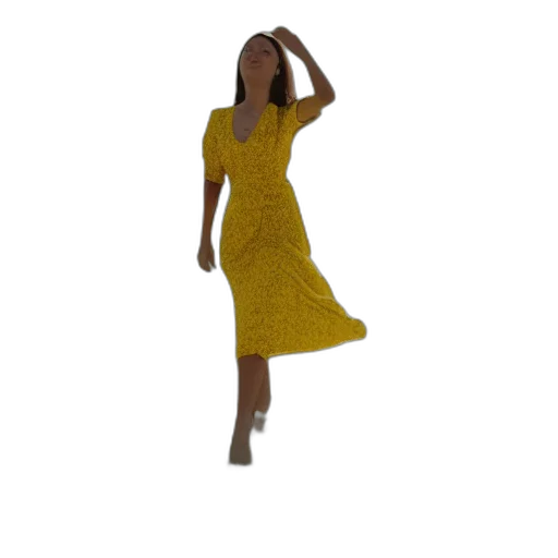 dress, staff, 3d render, photorealistic transparent PNG cut-out