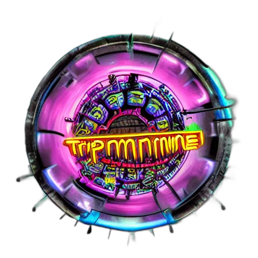 cyberpunk, sticker, rock, band transparent PNG cut-out