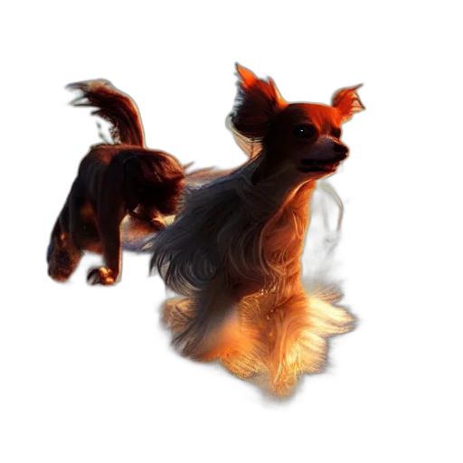 hair, animal, creature, dragon, concept art, 3d render, photorealistic, fantasy art transparent PNG cut-out