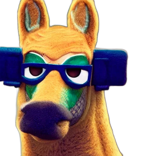 staff, animal, mask, 3d render transparent PNG cut-out