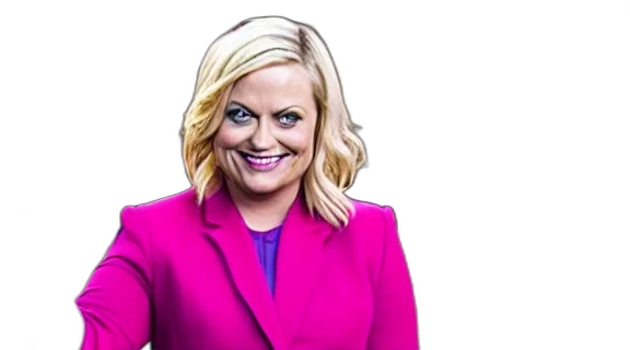 jacket, leslie, knope, show, parks, recreation, waving, goodbye transparent PNG cut-out